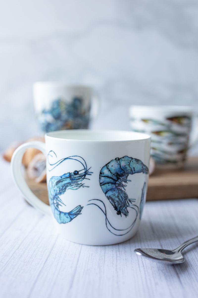 Prawn Bone China Mug