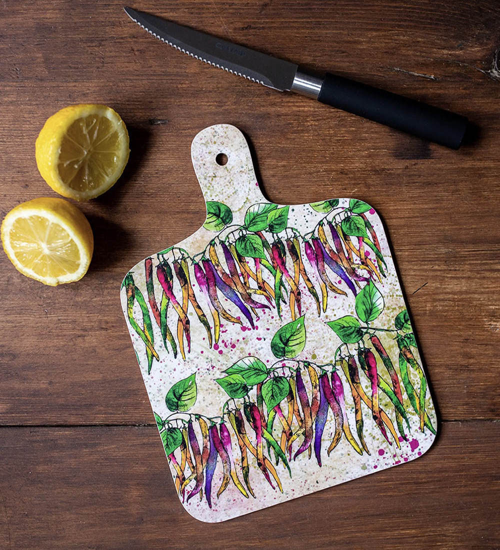 Small Runner Bean Chopping Board