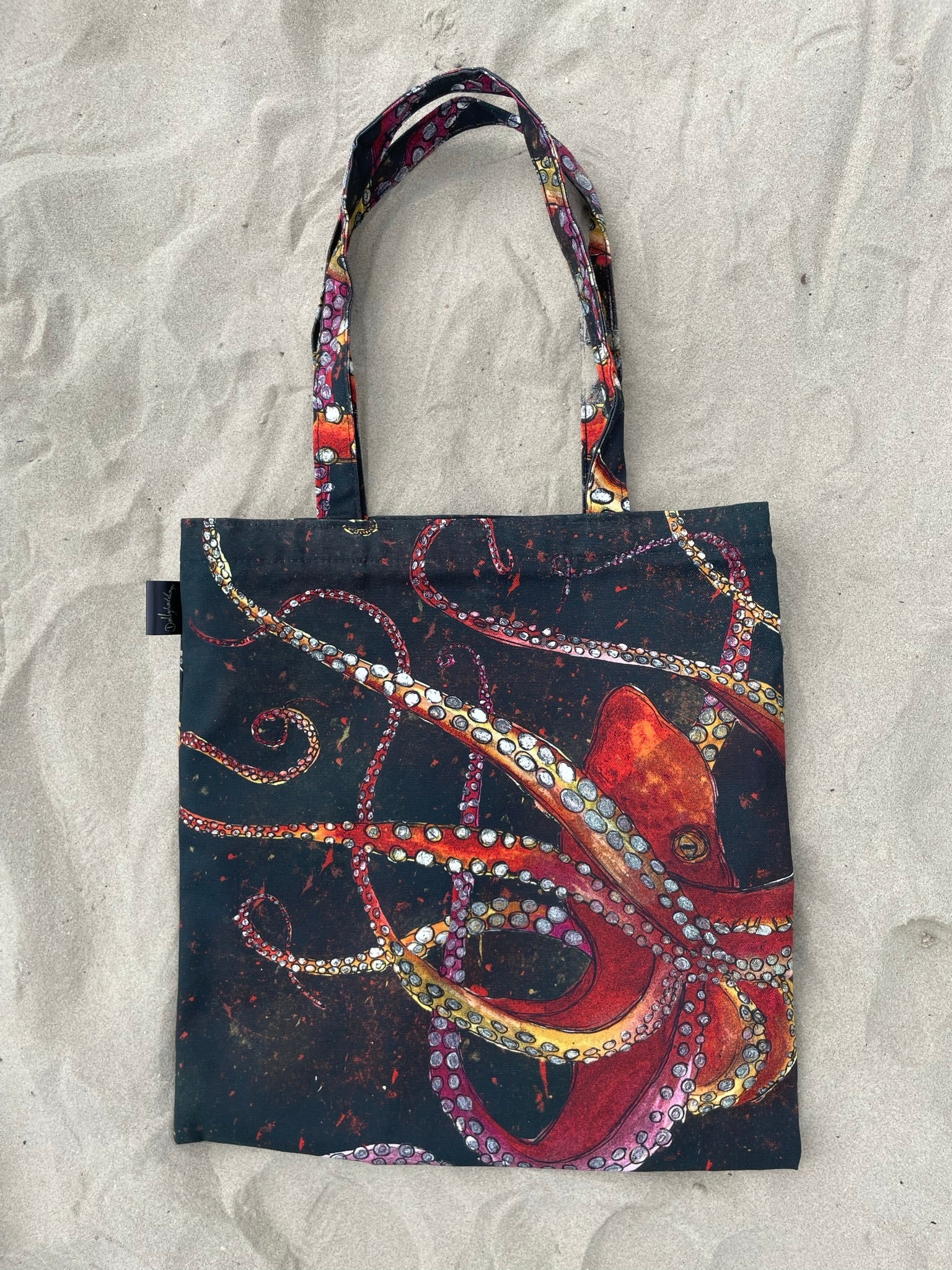 Tote Bag - Red Octopus