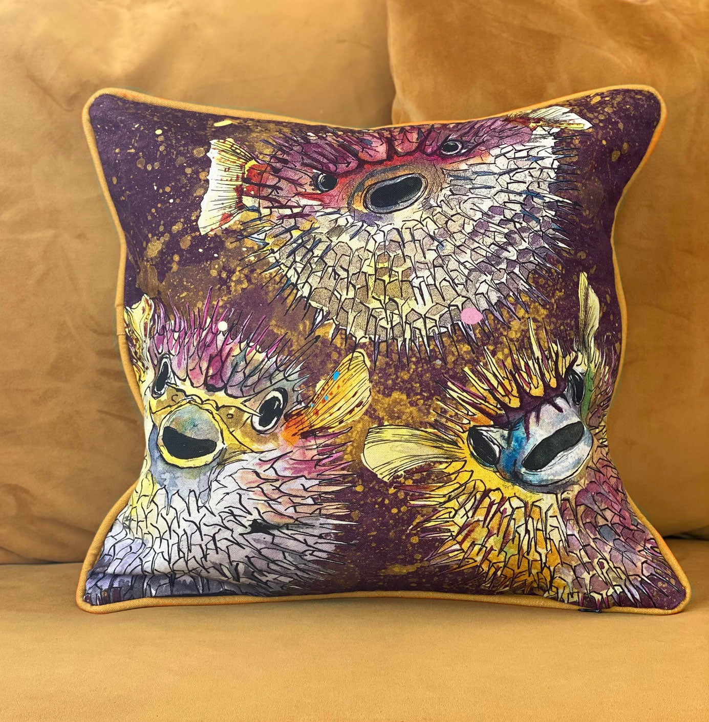 Pufferfish Cushion Cover